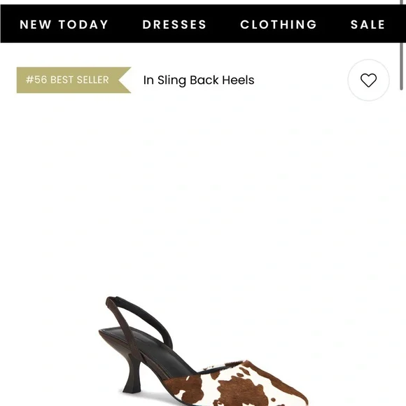 Nakedvice Cupid Heel in Cow Print - Picture 5 of 5